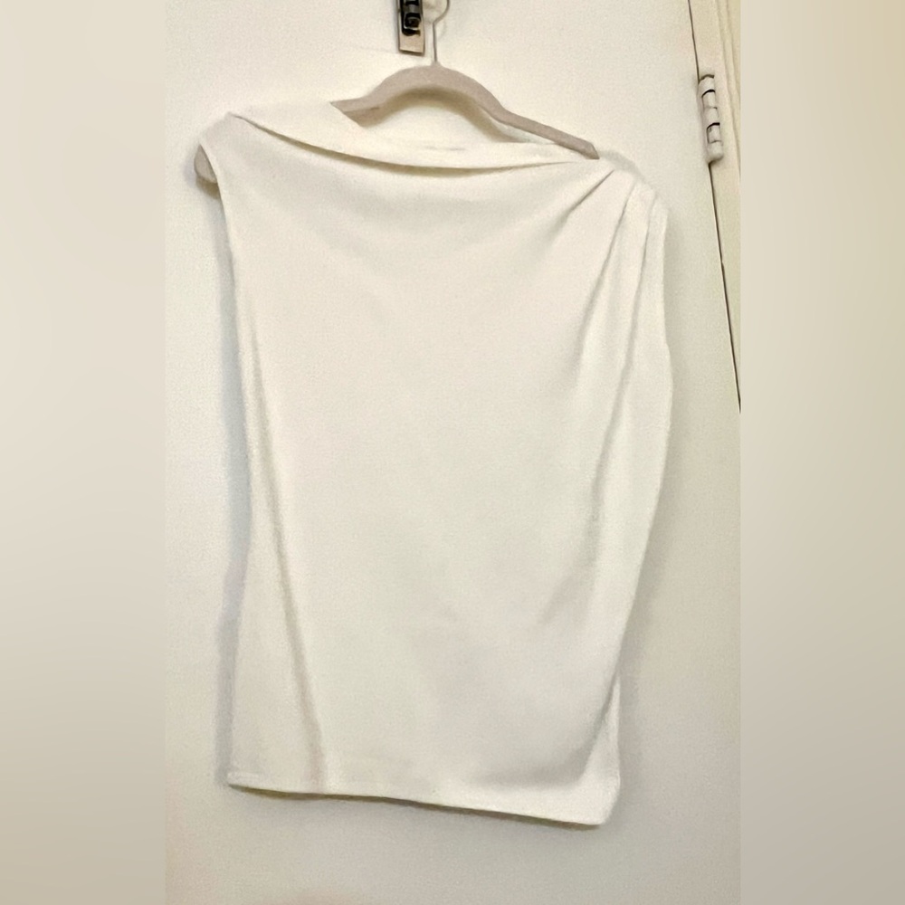 Reiss Cream Sleeveless Top Size S - Picture 3 of 10